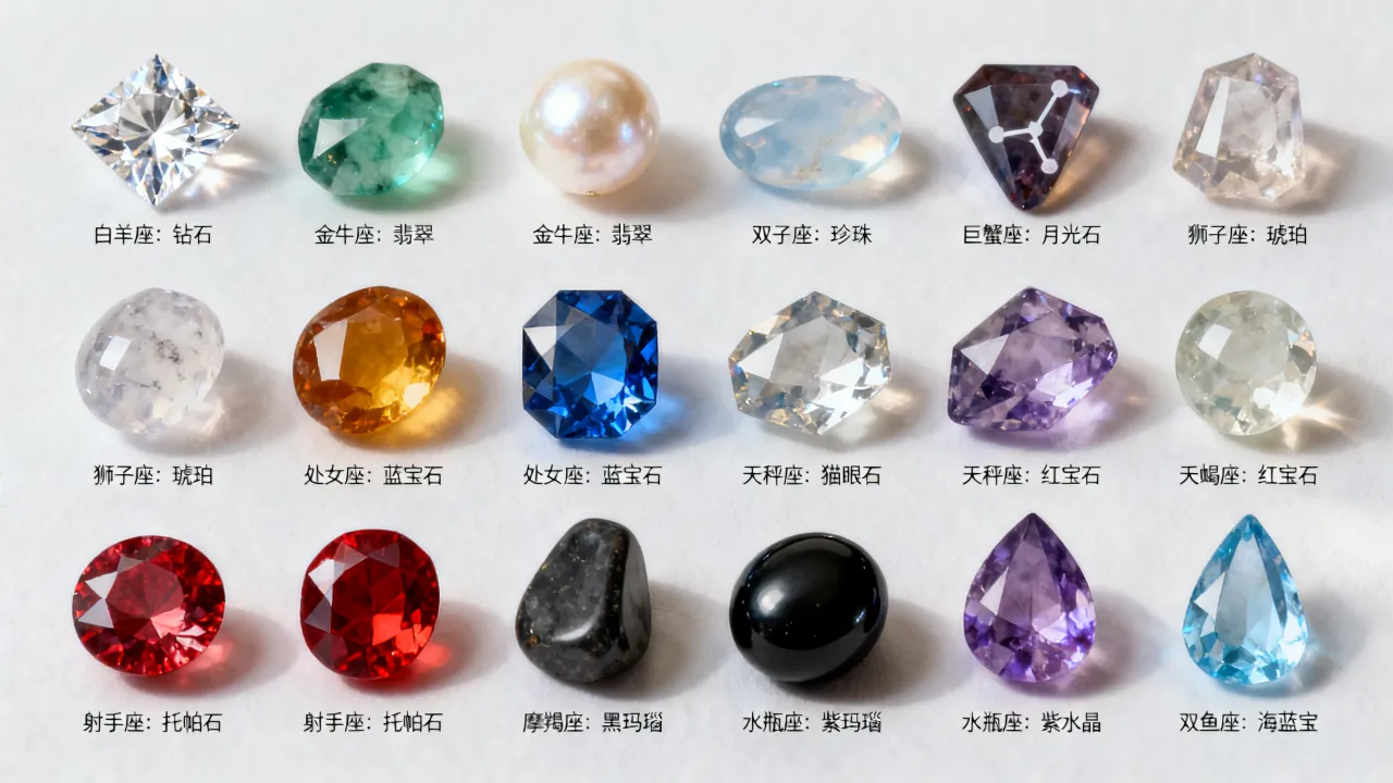 十二星座幸运石是什么？你的守护石藏在哪颗宝石里？