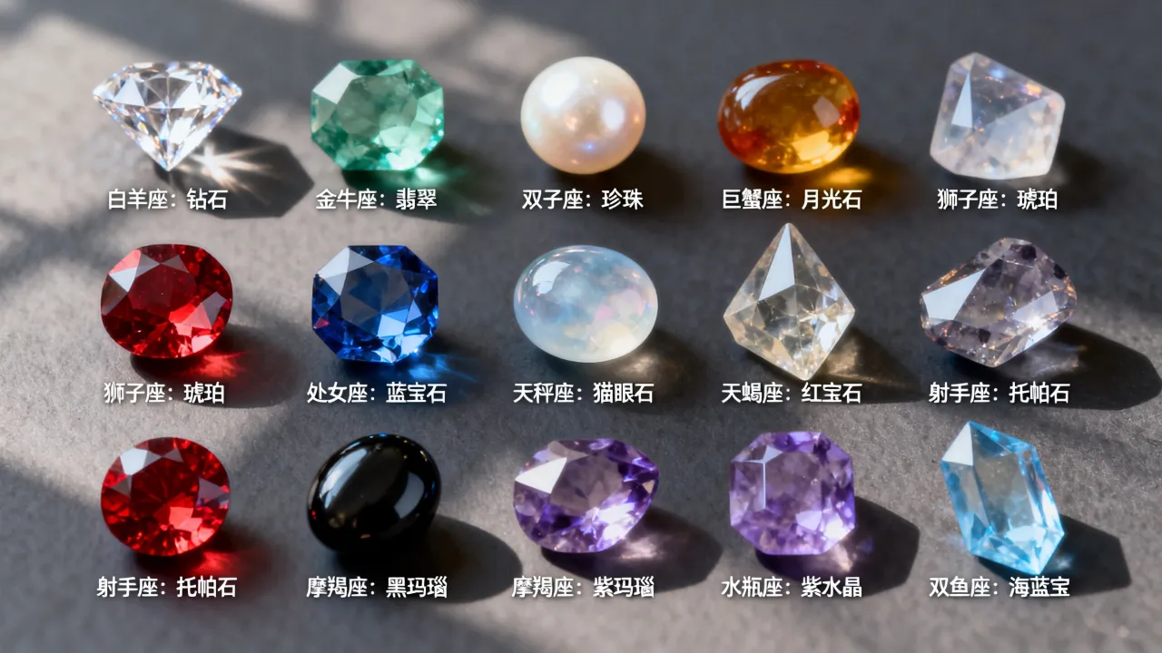十二星座幸运石是什么?你的守护石藏在哪颗宝石里? 十二星座幸运石是什么?你的守护石藏在哪颗宝石里?