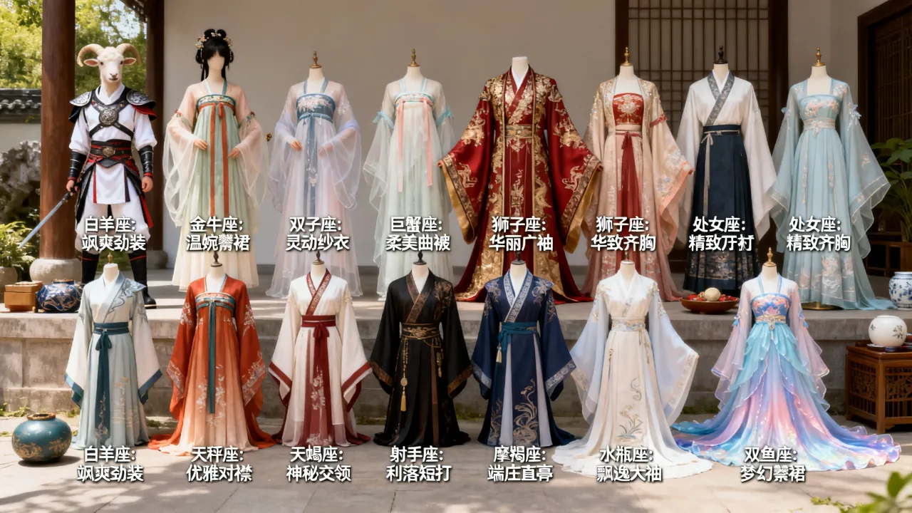 十二星座古服分别适合什么风格?古风服装搭配窍门有哪些? 十二星座古服分别适合什么风格?古风服装搭配窍门有哪些?