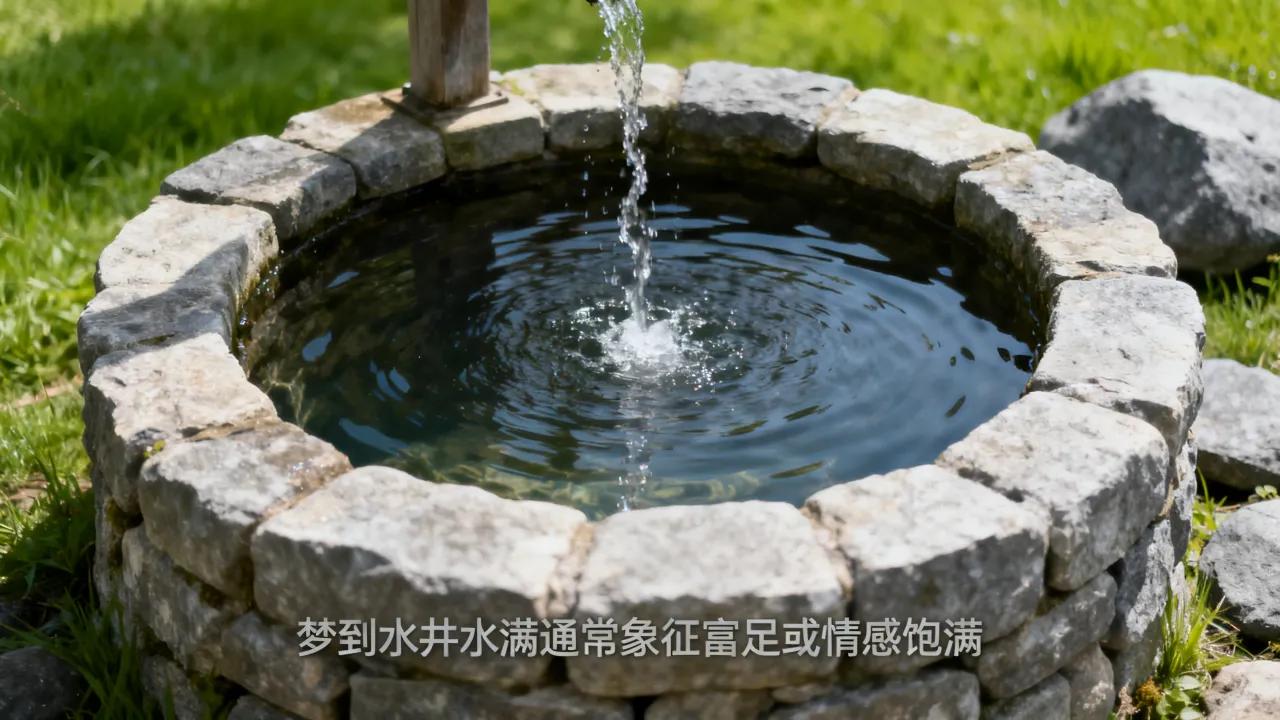 梦到了水井水满预兆了什么吗,梦见井水满溢出是什么意思 梦到了水井水满预兆了什么吗,梦见井水满溢出是什么意思