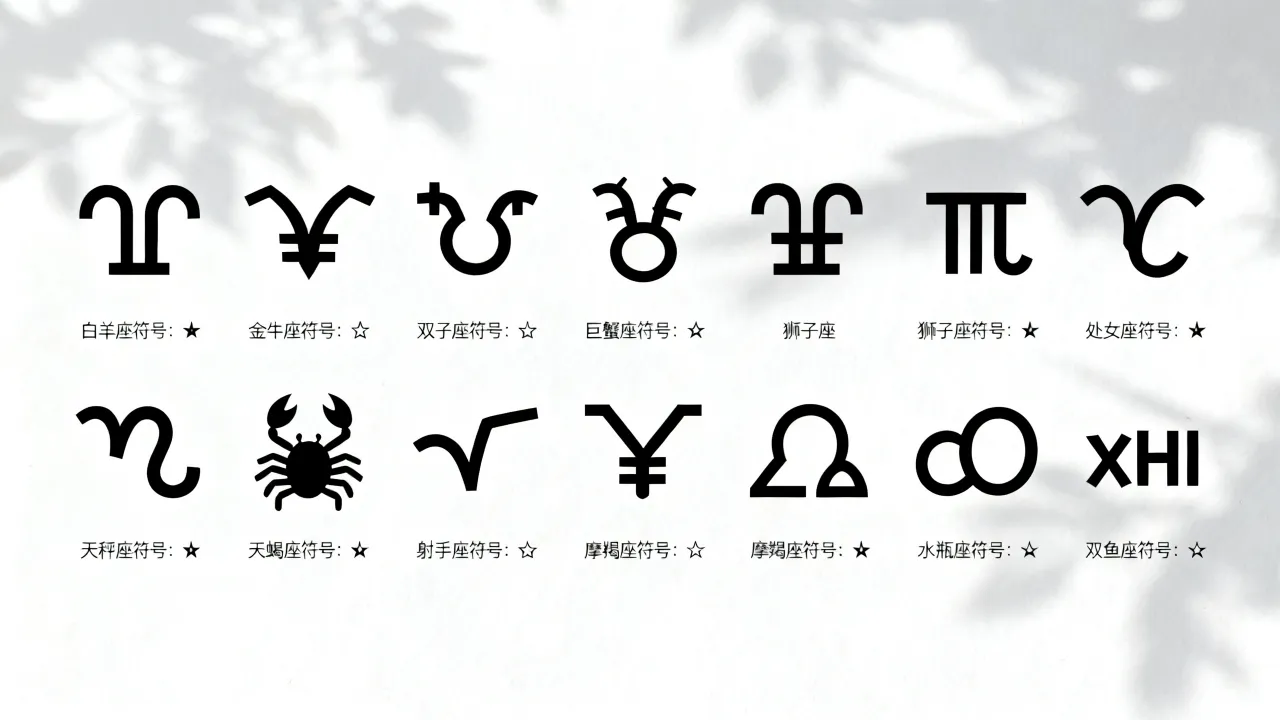 十二星座的符号是什么，十二星座符号代表什么意思？