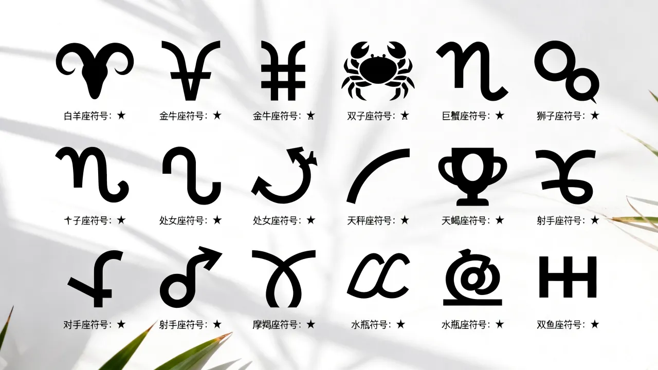 十二星座的符号是什么，十二星座符号代表什么意思？