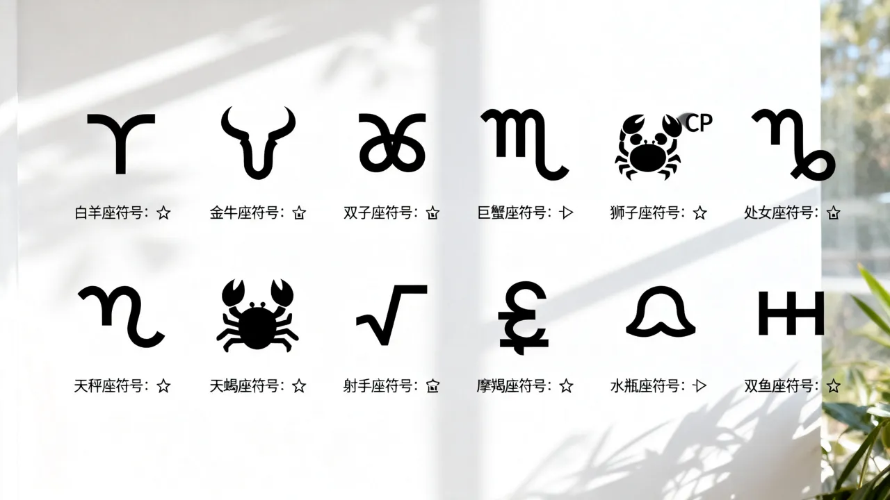 十二星座的符号是什么，十二星座符号代表什么意思？