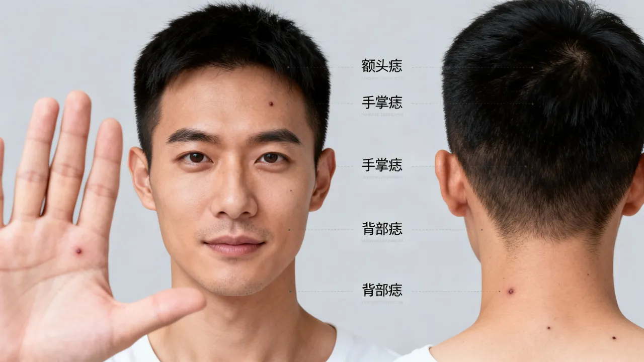 男人身上痣的位置与命运有关吗, 男人身上痣的位置怎么看吉凶