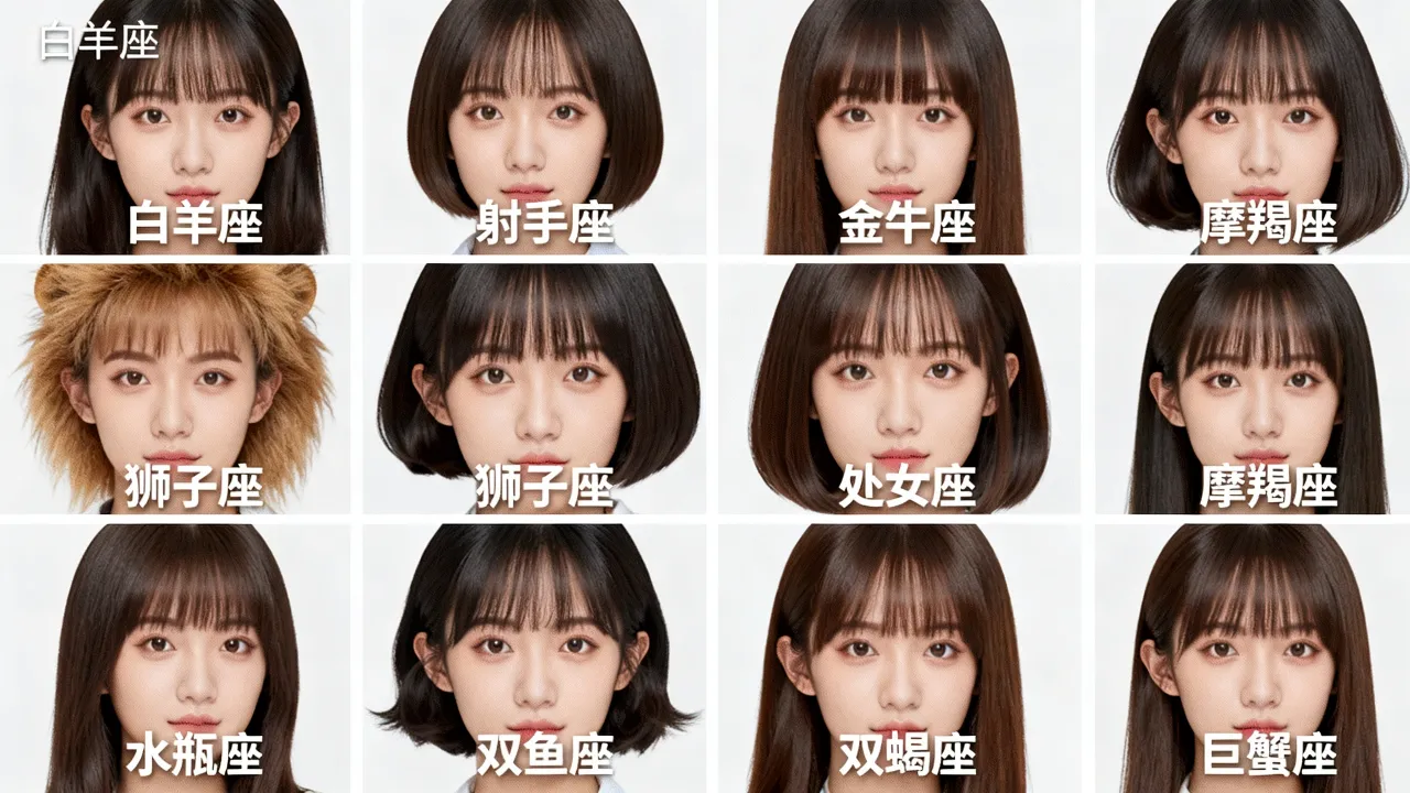 十二星座适合什么刘海,十二星座女生剪什么刘海好看 十二星座适合什么刘海,十二星座女生剪什么刘海好看