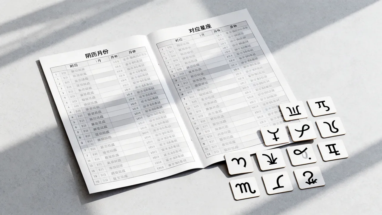 十二星座按阴历怎么算？阴历十二星座查询表是什么？