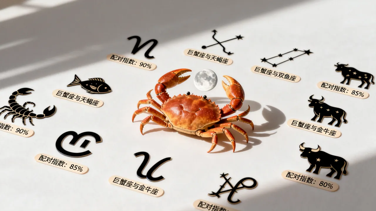 巨蟹座十二星座配对哪个最好?,巨蟹座和什么星座配对最完美 巨蟹座十二星座配对哪个最好?,巨蟹座和什么星座配对最完美