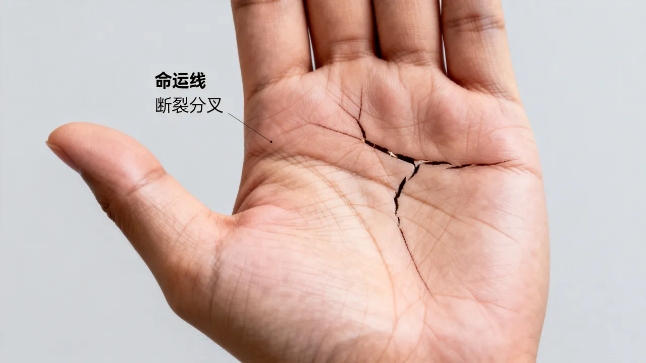 命运线与纹是什么，命运线断裂分叉代表什么命运
