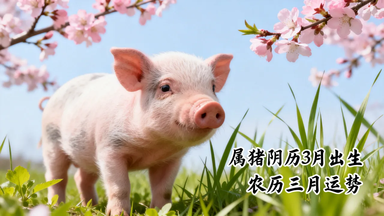 属猪阴历3月出生好不好，属猪农历三月运势命运如何