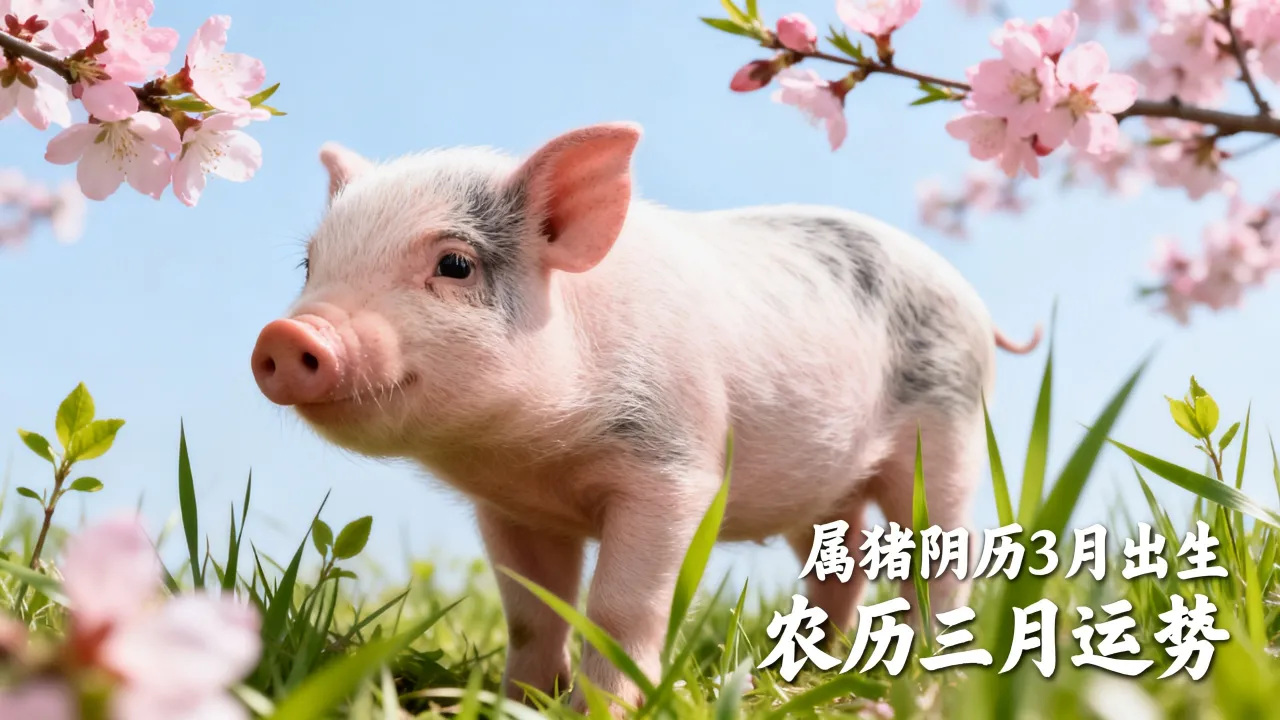 属猪阴历3月出生好不好，属猪农历三月运势命运如何