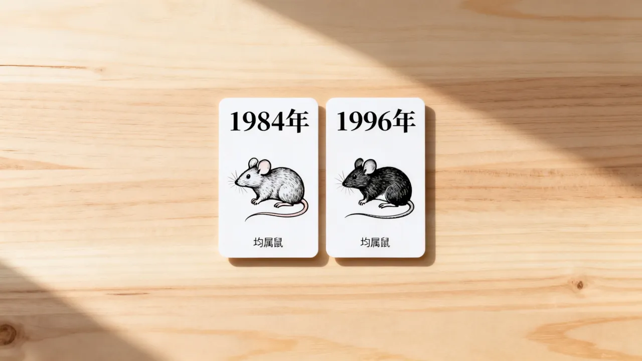 八四年属什么生肖，九六年属什么生肖，属鼠还是属牛？