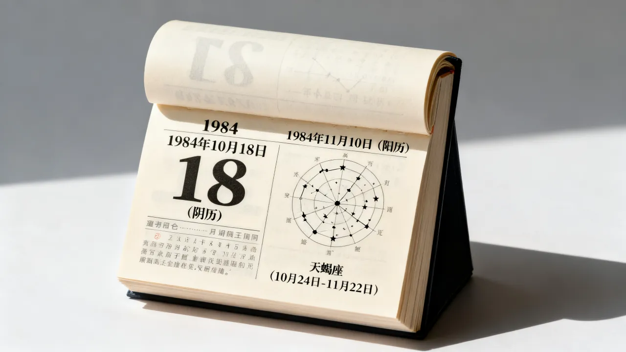 84年1018阴历是阳历几号,84年1018阴历对应星座是什么 84年1018阴历是阳历几号,84年1018阴历对应星座是什么