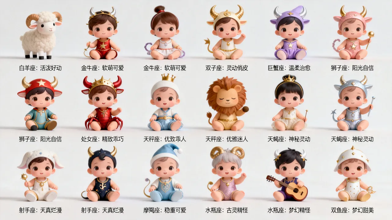 十二星座可爱宝宝哪个最萌？十二星座宝宝萌点大揭秘