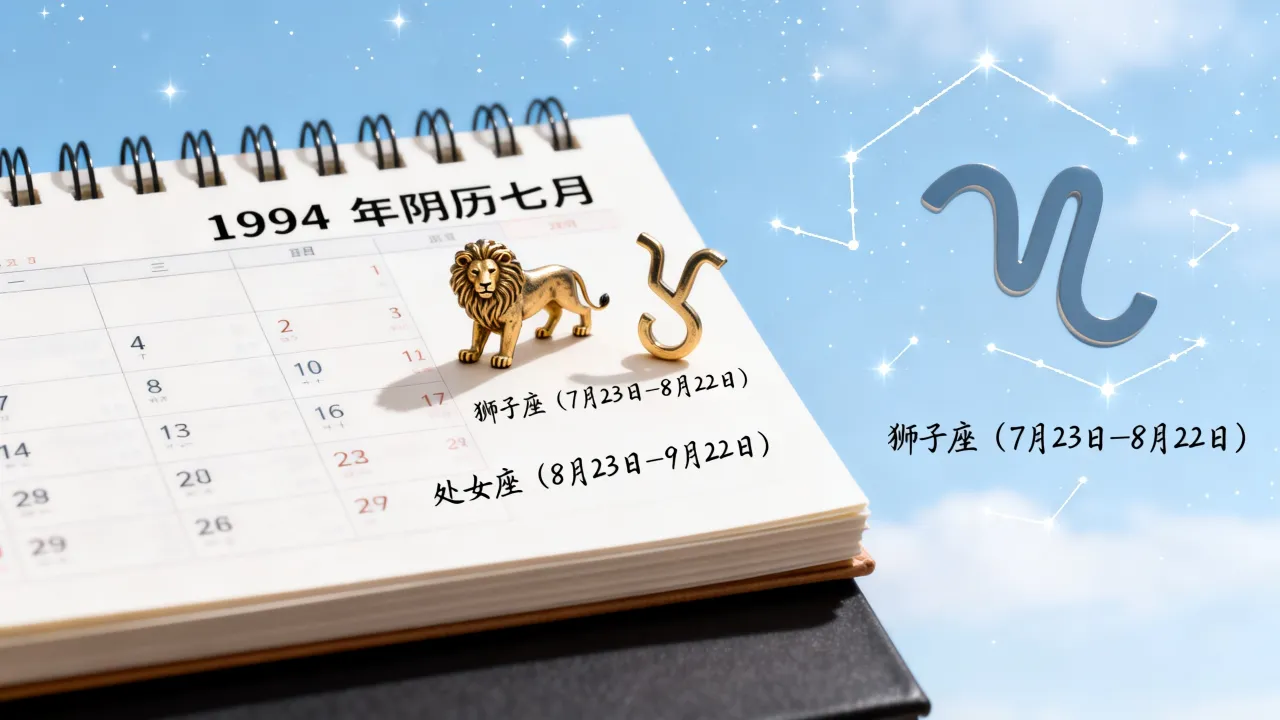 1994年阴历7月是什么星座,阴历七月出生对应哪个星座 1994年阴历7月是什么星座,阴历七月出生对应哪个星座