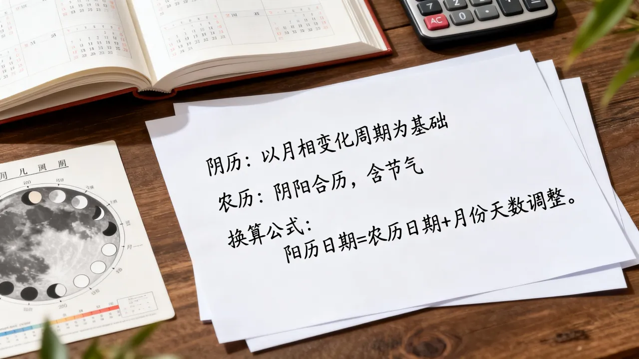阴历和农历的区别是什么，农历转阳历日期怎么换算？