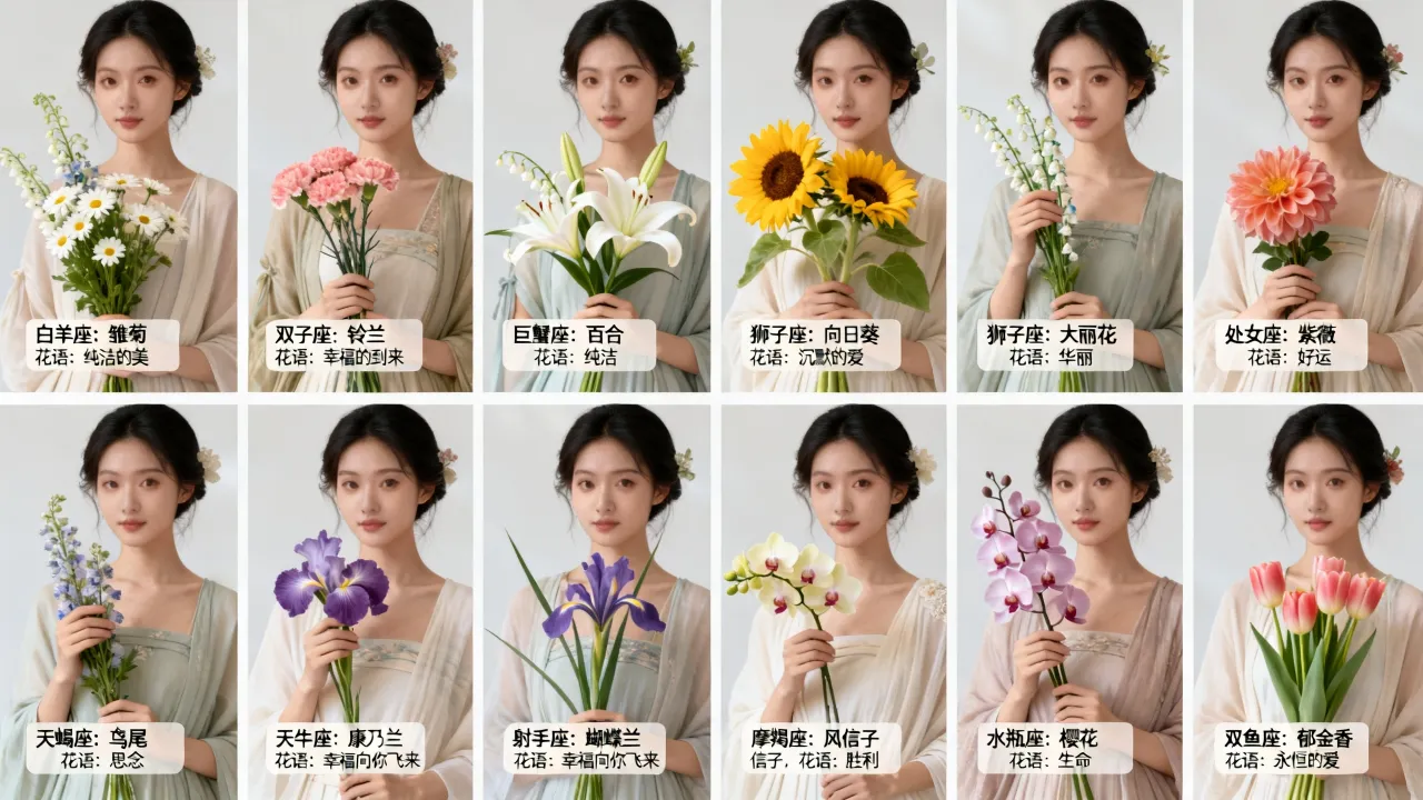 十二星座花神和花语是什么,十二星座花语有哪些 十二星座花神和花语是什么,十二星座花语有哪些