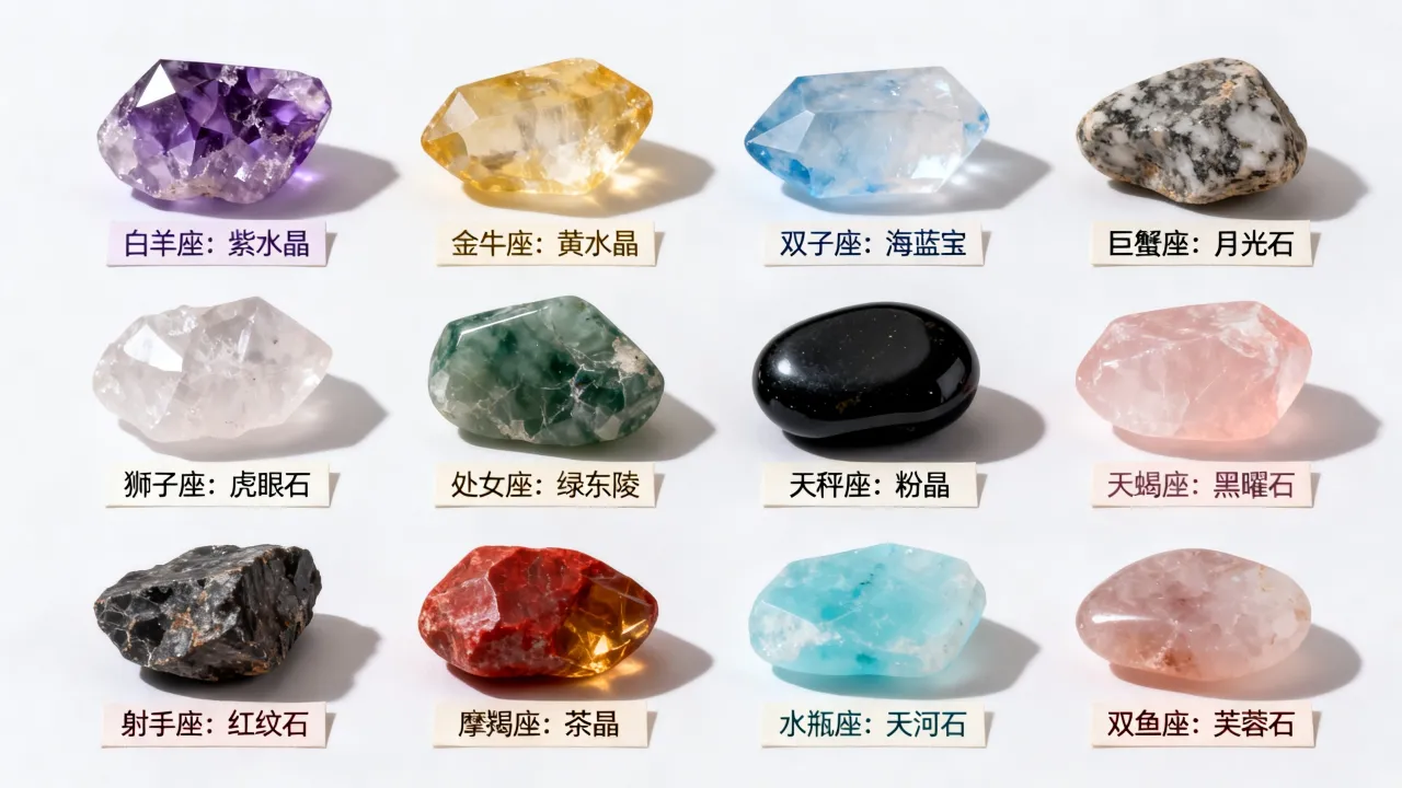 十二星座开运石怎么选,戴哪种石头最旺运? 十二星座开运石怎么选,戴哪种石头最旺运?