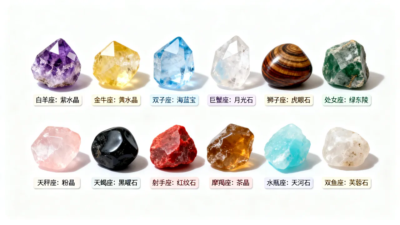 十二星座开运石怎么选,戴哪种石头最旺运? 十二星座开运石怎么选,戴哪种石头最旺运?