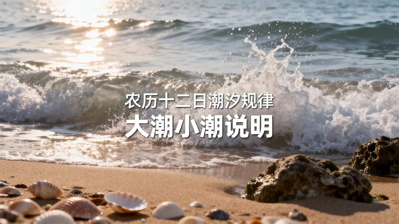 阴历十二是大潮吗,农历十二日潮汐大小规律是什么 阴历十二是大潮吗,农历十二日潮汐大小规律是什么