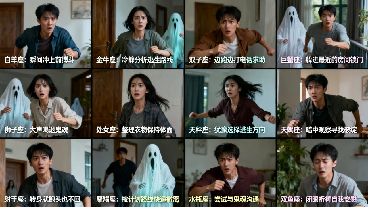 十二星座见到鬼会有什么反应?,十二星座撞鬼后怎么逃命 十二星座见到鬼会有什么反应?,十二星座撞鬼后怎么逃命