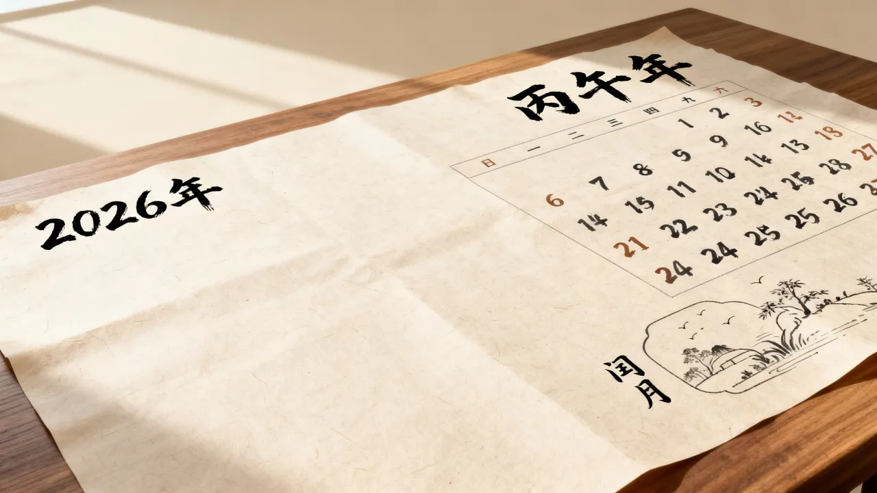 2026年农历是什么年？阴历2026年有闰月吗