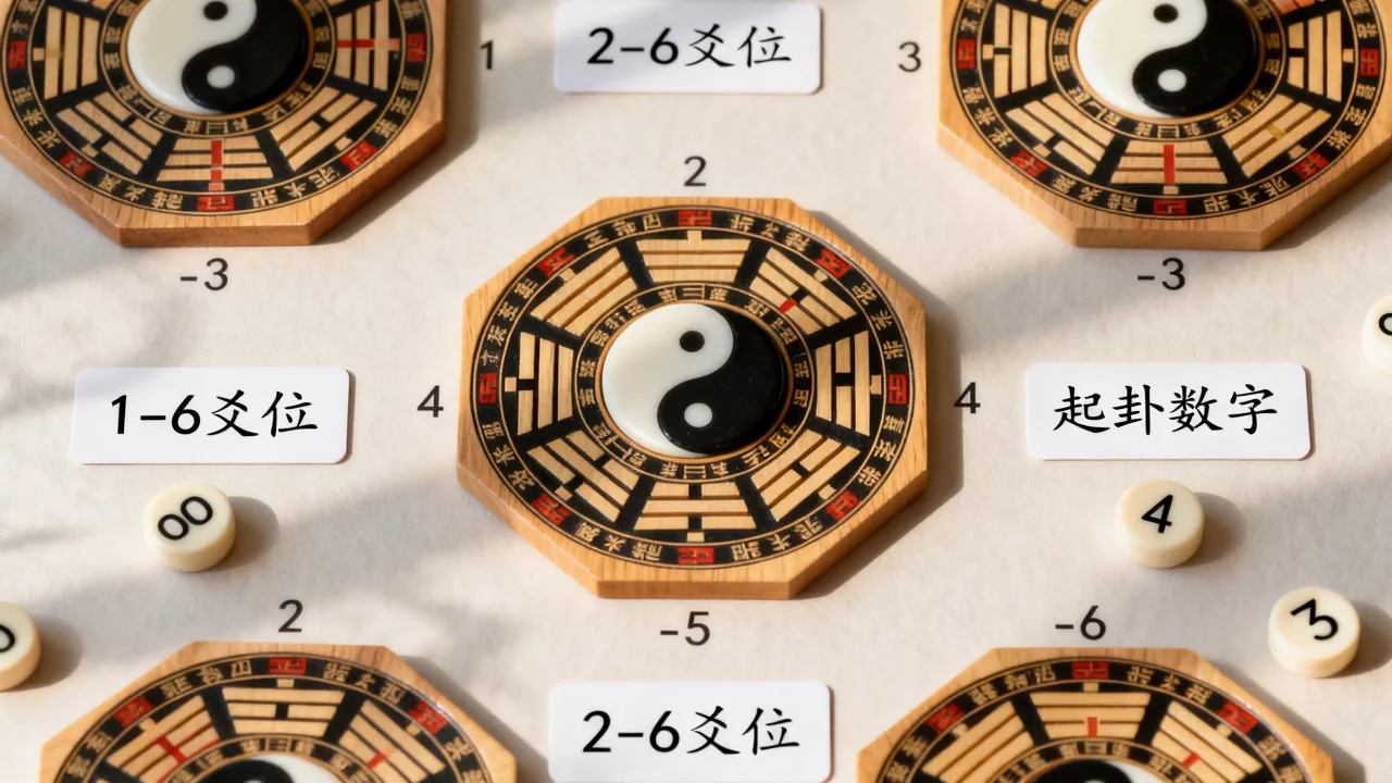 六爻数字怎么测吉凶，起卦数字对应爻位详解