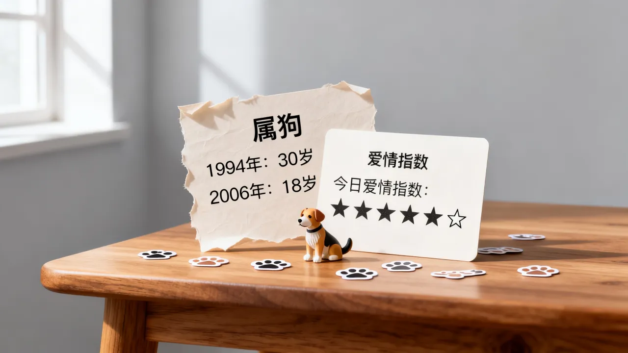 属狗今天的爱情指数是多少,属狗的年龄表怎么看? 属狗今天的爱情指数是多少,属狗的年龄表怎么看?