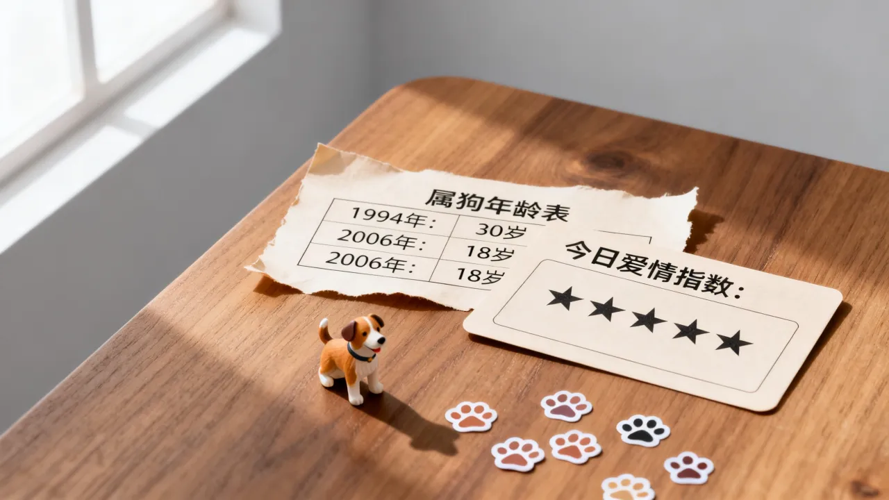 属狗今天的爱情指数是多少,属狗的年龄表怎么看? 属狗今天的爱情指数是多少,属狗的年龄表怎么看?