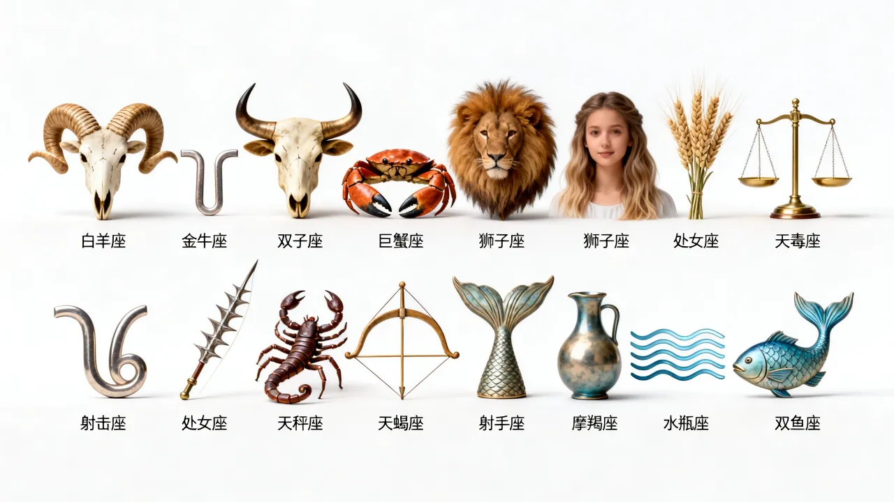 十二星座分别是什么？十二星座都有哪些星座