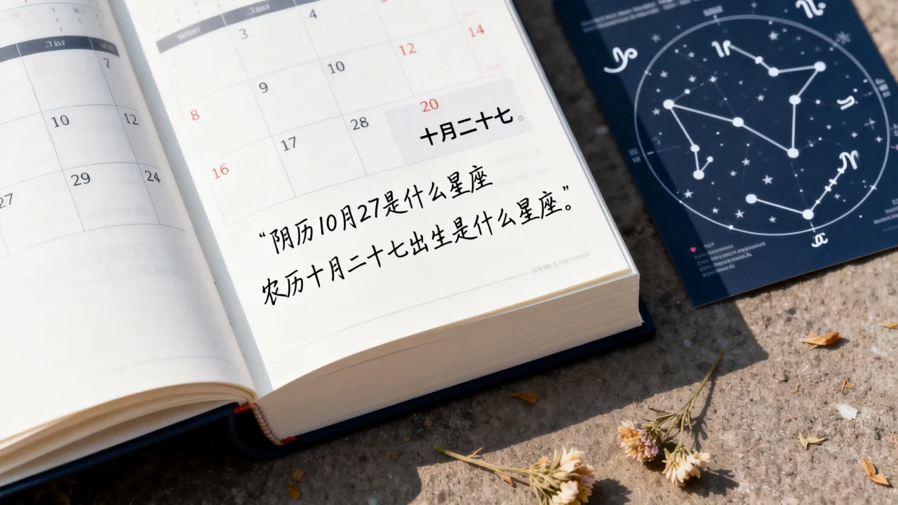 阴历10月27是什么星座，农历十月二十七出生是什么星座？