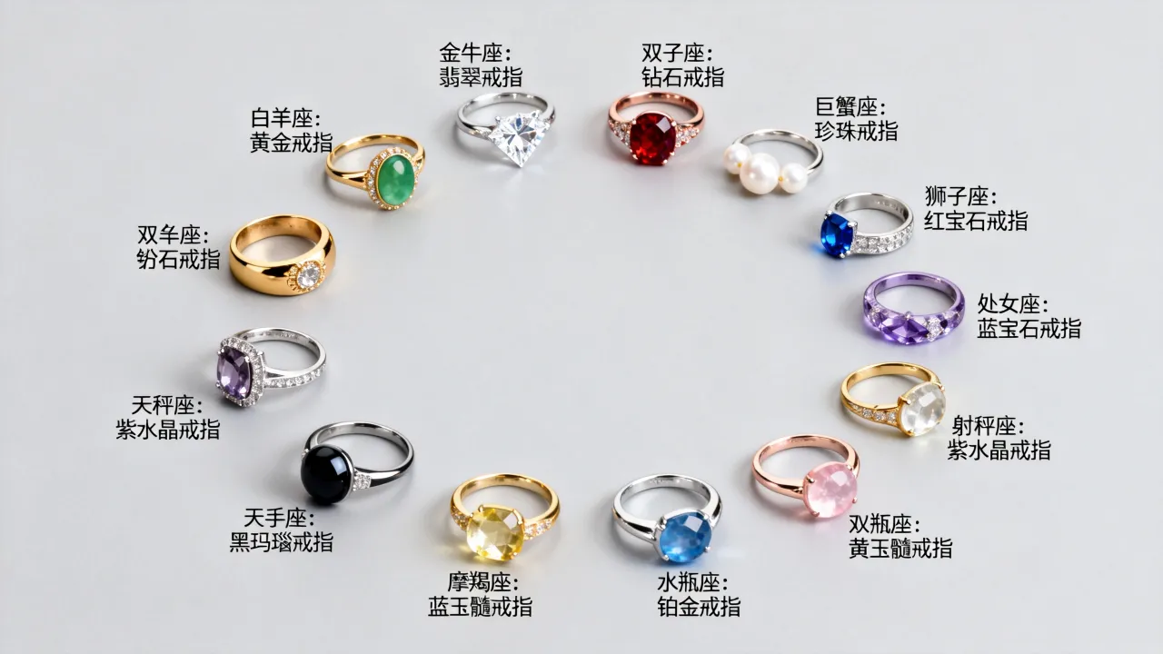 十二星座的戒指代表什么含义,十二星座戴什么戒指招财? 十二星座的戒指代表什么含义,十二星座戴什么戒指招财?