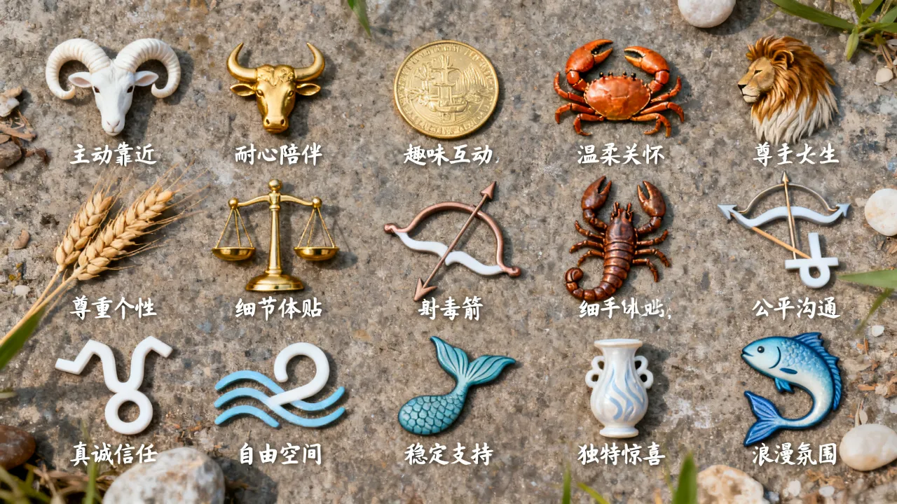 如何让十二星座爱上你,十二星座爱情怎么搞定? 如何让十二星座爱上你,十二星座爱情怎么搞定?