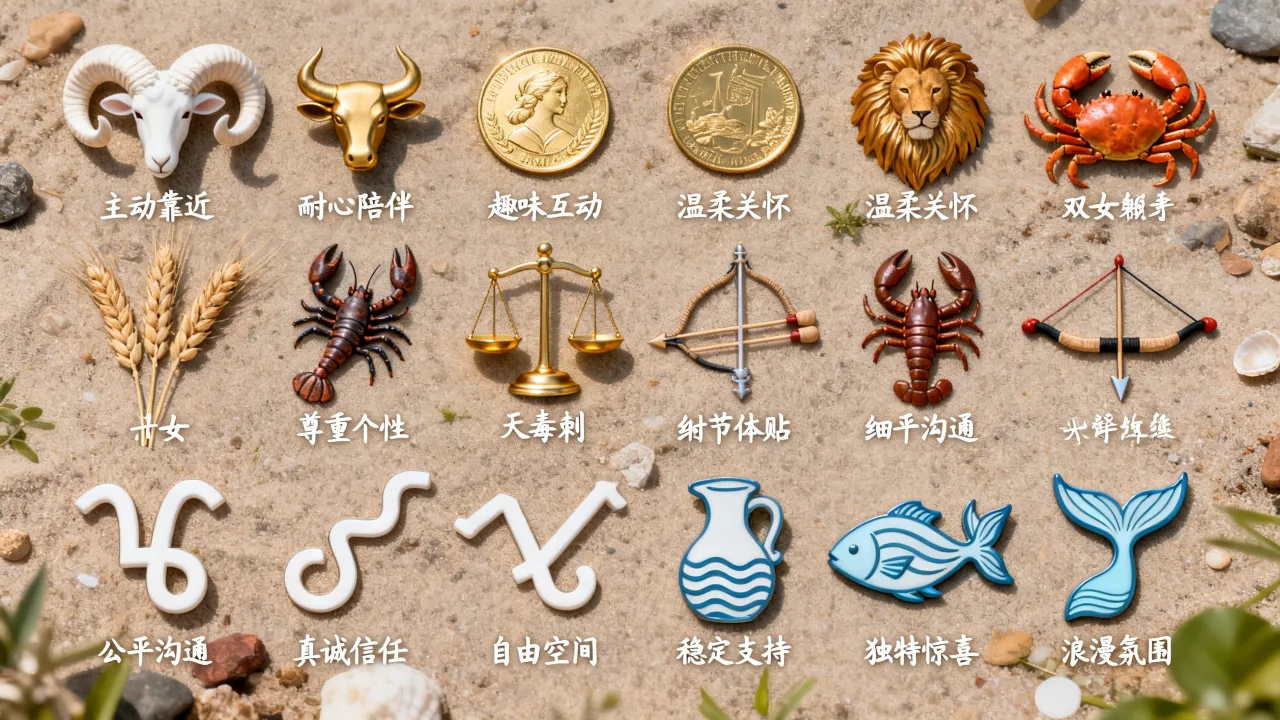 如何让十二星座爱上你,十二星座爱情怎么搞定? 如何让十二星座爱上你,十二星座爱情怎么搞定?