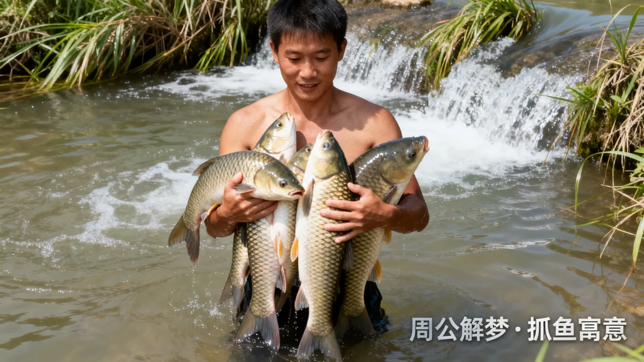 梦见抓好多大鱼有什么寓意吗,周公解梦抓鱼预示什么财运? 梦见抓好多大鱼有什么寓意吗,周公解梦抓鱼预示什么财运?