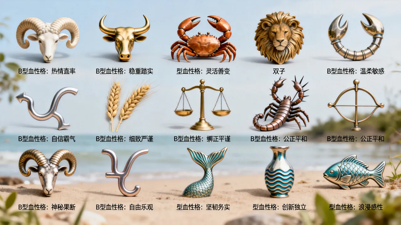 十二星座都是什么b型血?十二星座b型血是什么性格 十二星座都是什么b型血?十二星座b型血是什么性格