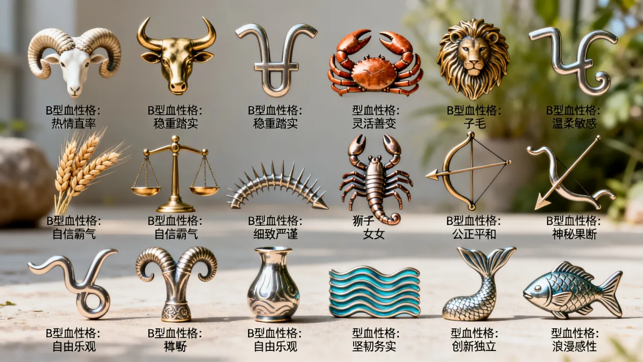 十二星座都是什么b型血?十二星座b型血是什么性格 十二星座都是什么b型血?十二星座b型血是什么性格