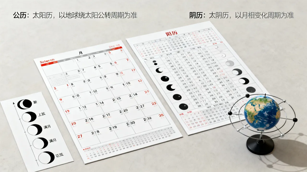 公历和阴历有什么区别?,阴历公历怎么区分 公历和阴历有什么区别?,阴历公历怎么区分