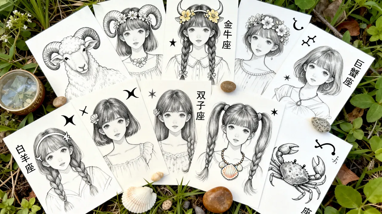 素描十二星座少女动漫怎么画?教你画出唯美星座少女插画,长尾疑问词,如何画好 素描十二星座少女动漫怎么画?教你画出唯美星座少女插画,长尾疑问词,如何画好
