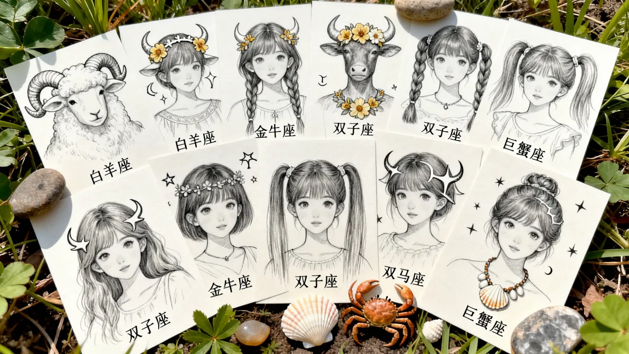 素描十二星座少女动漫怎么画?教你画出唯美星座少女插画,长尾疑问词,如何画好 素描十二星座少女动漫怎么画?教你画出唯美星座少女插画,长尾疑问词,如何画好