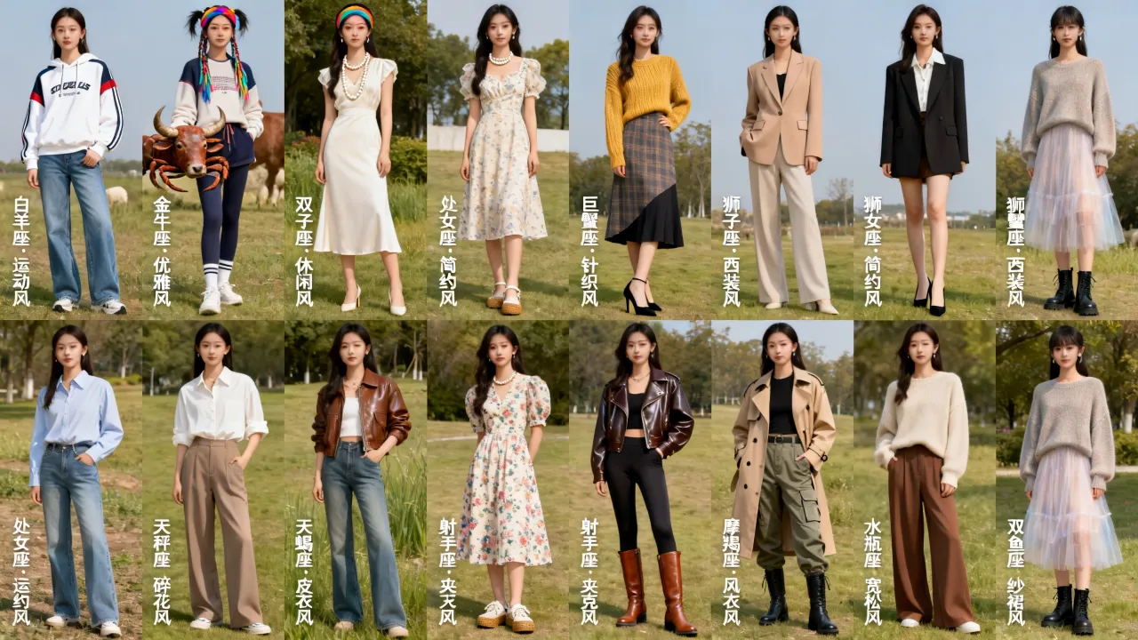 十二星座女生穿什么最合适?十二星座女命定穿搭风格详解 十二星座女生穿什么最合适?十二星座女命定穿搭风格详解