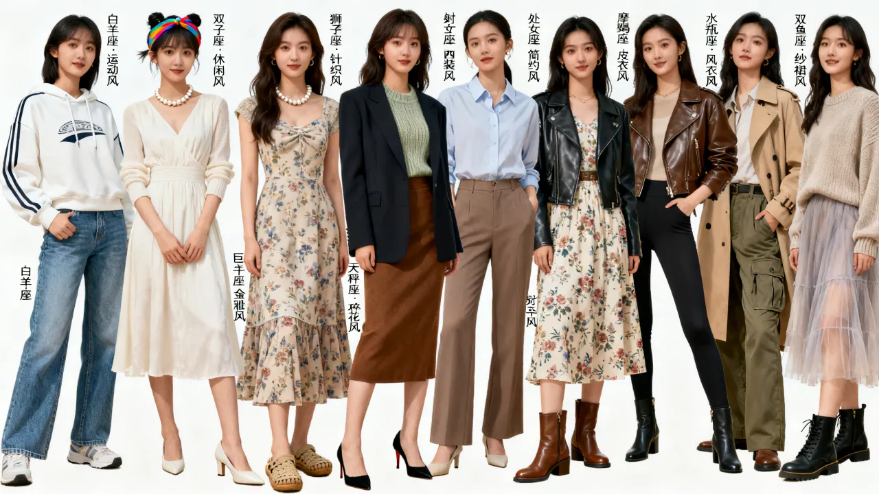 十二星座女生穿什么最合适?十二星座女命定穿搭风格详解 十二星座女生穿什么最合适?十二星座女命定穿搭风格详解