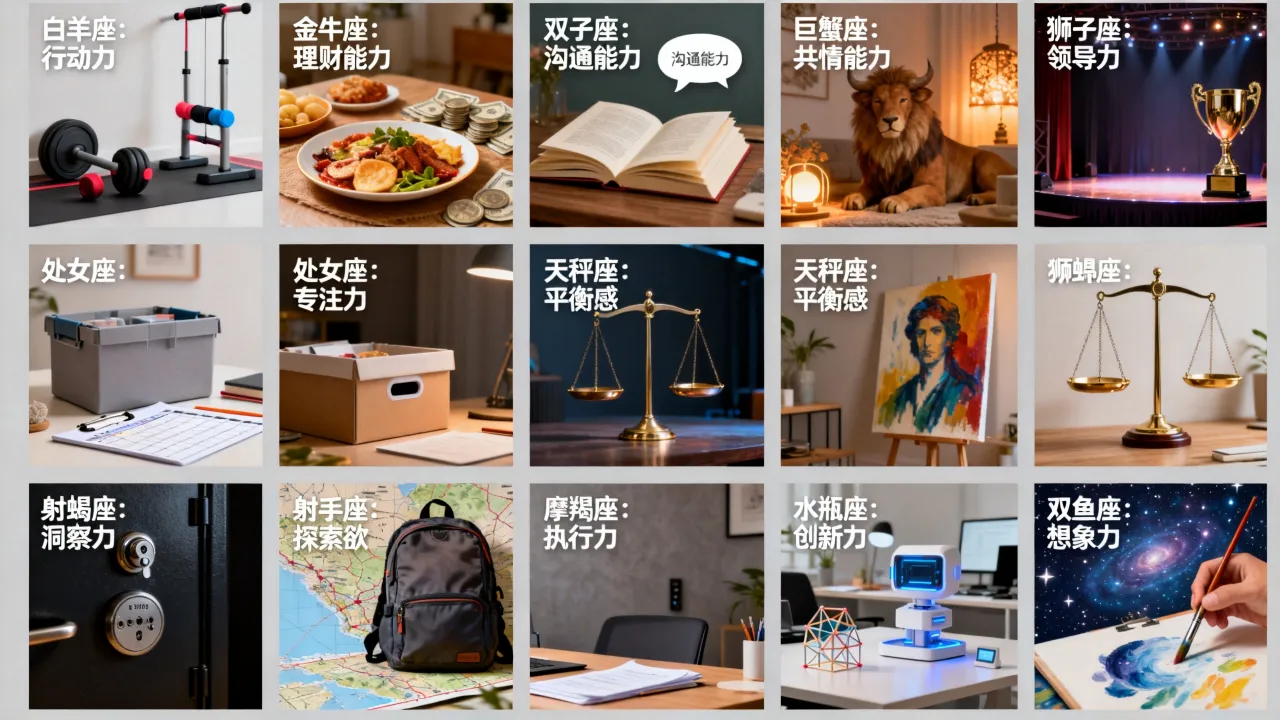 十二星座靠什么混?十二星座靠什么本事混得好? 十二星座靠什么混?十二星座靠什么本事混得好?