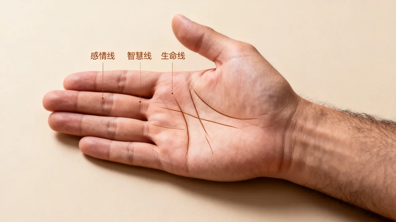 男人手相怎么看命运,看哪条线最准? 男人手相怎么看命运,看哪条线最准?
