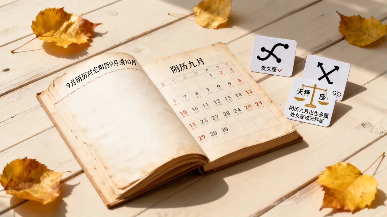 9月阴历是什么星座？阴历九月出生的人属于哪个星座？