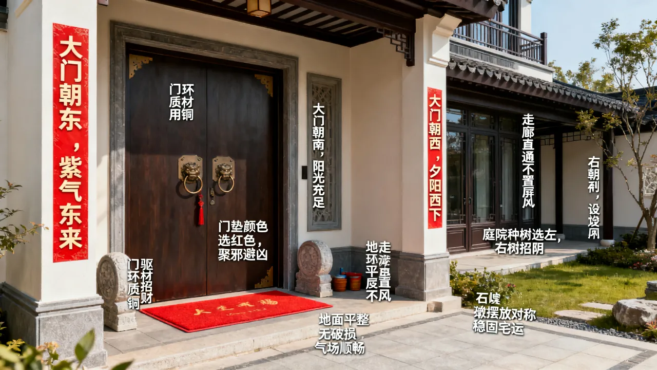 房屋开门看吉凶怎么看,大门朝向风水有什么讲究? 房屋开门看吉凶怎么看,大门朝向风水有什么讲究?