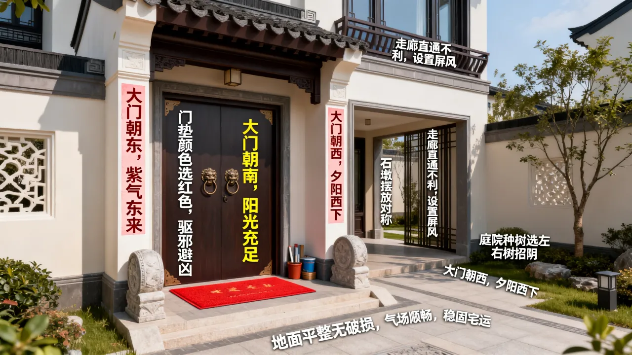 房屋开门看吉凶怎么看,大门朝向风水有什么讲究? 房屋开门看吉凶怎么看,大门朝向风水有什么讲究?