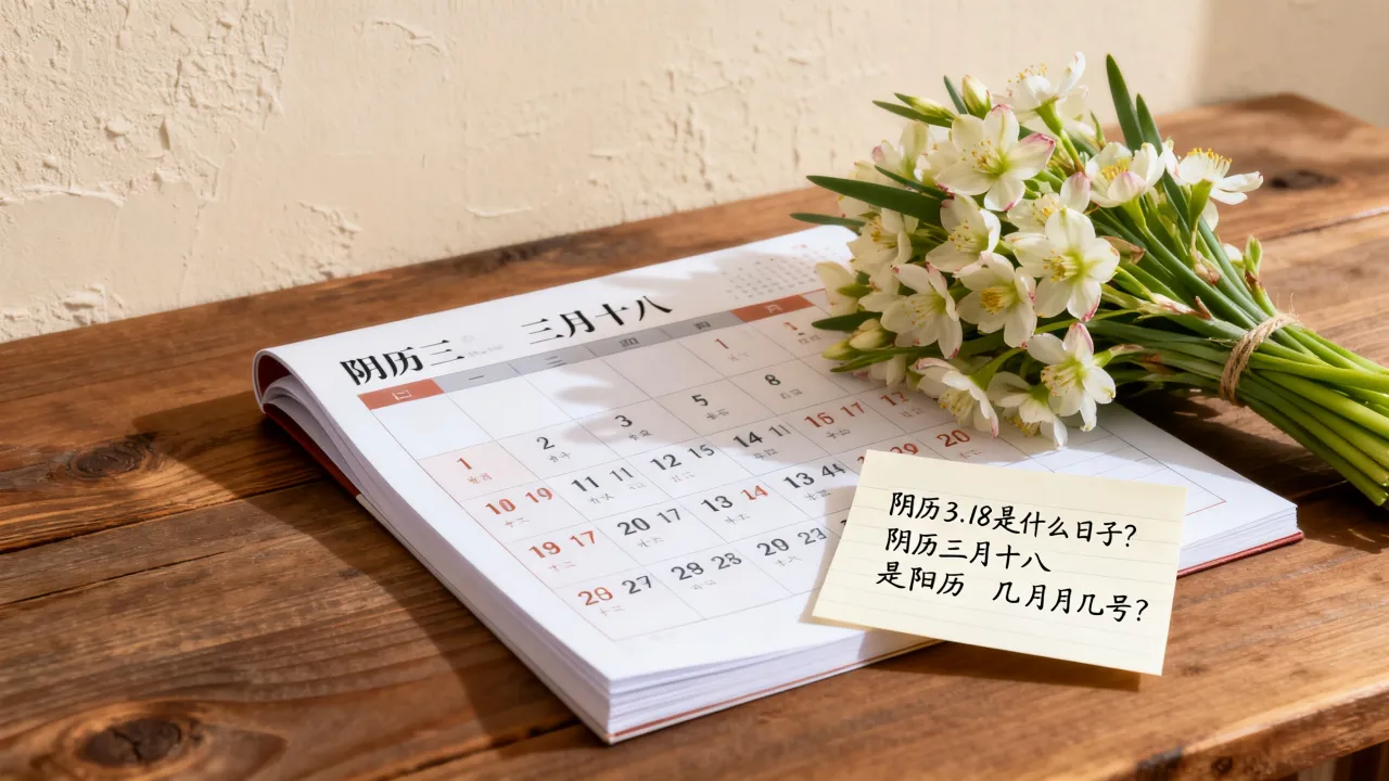 阴历3.18是什么日子?阴历三月十八是阳历几月几号? 阴历3.18是什么日子?阴历三月十八是阳历几月几号?
