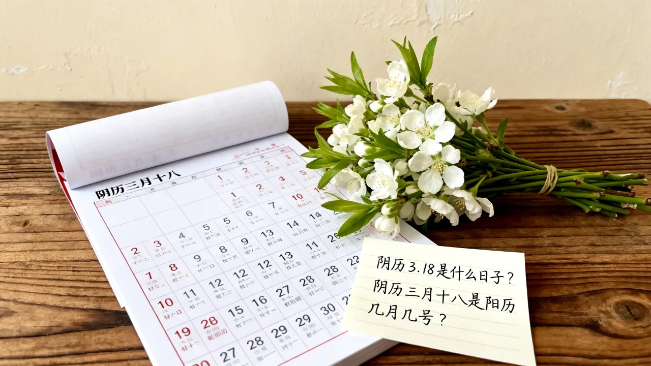 阴历3.18是什么日子?阴历三月十八是阳历几月几号? 阴历3.18是什么日子?阴历三月十八是阳历几月几号?