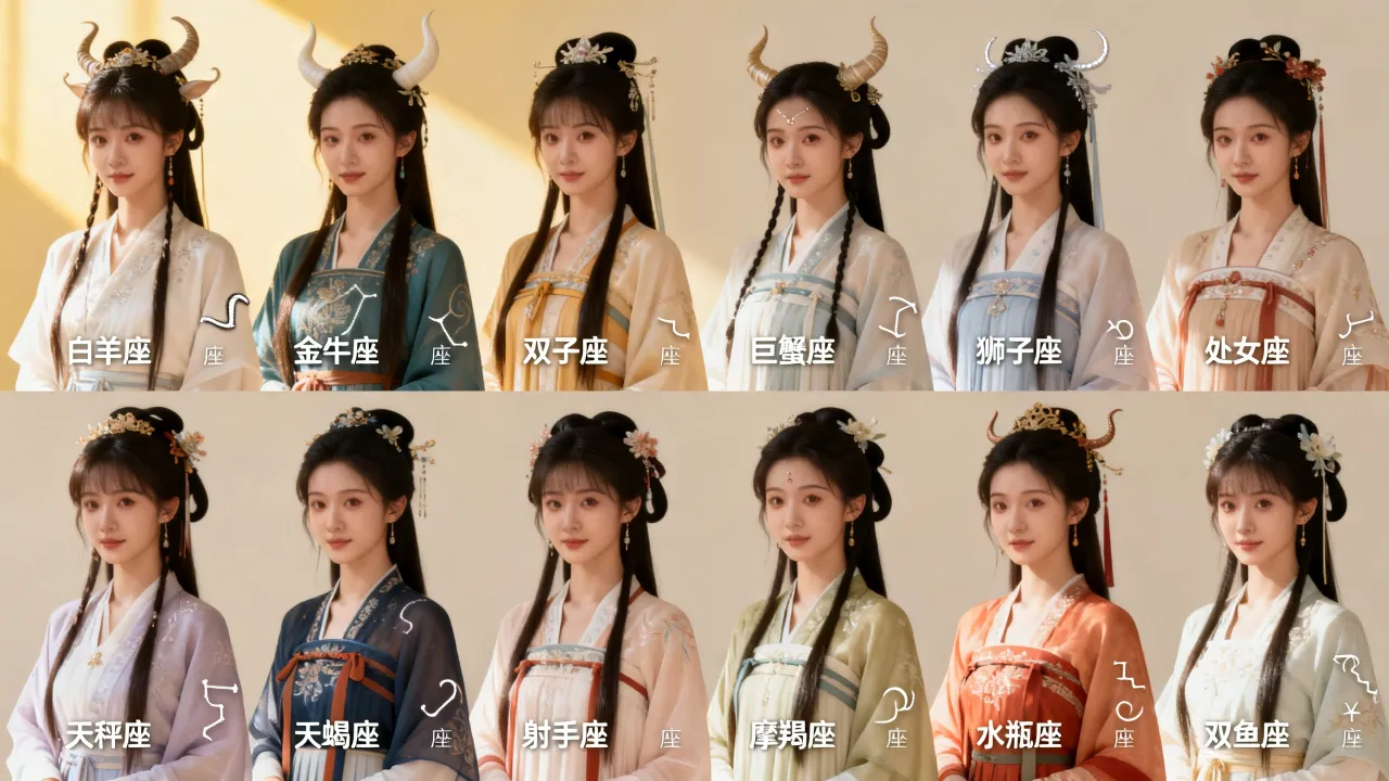 十二星座古装女谁最美?古装造型惊艳排名大揭秘 十二星座古装女谁最美?古装造型惊艳排名大揭秘