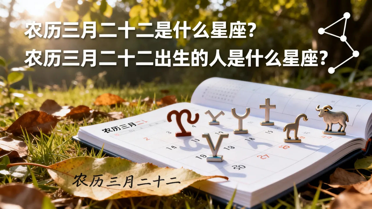农历三月二十二是什么星座？农历三月二十二出生的人是什么星座？